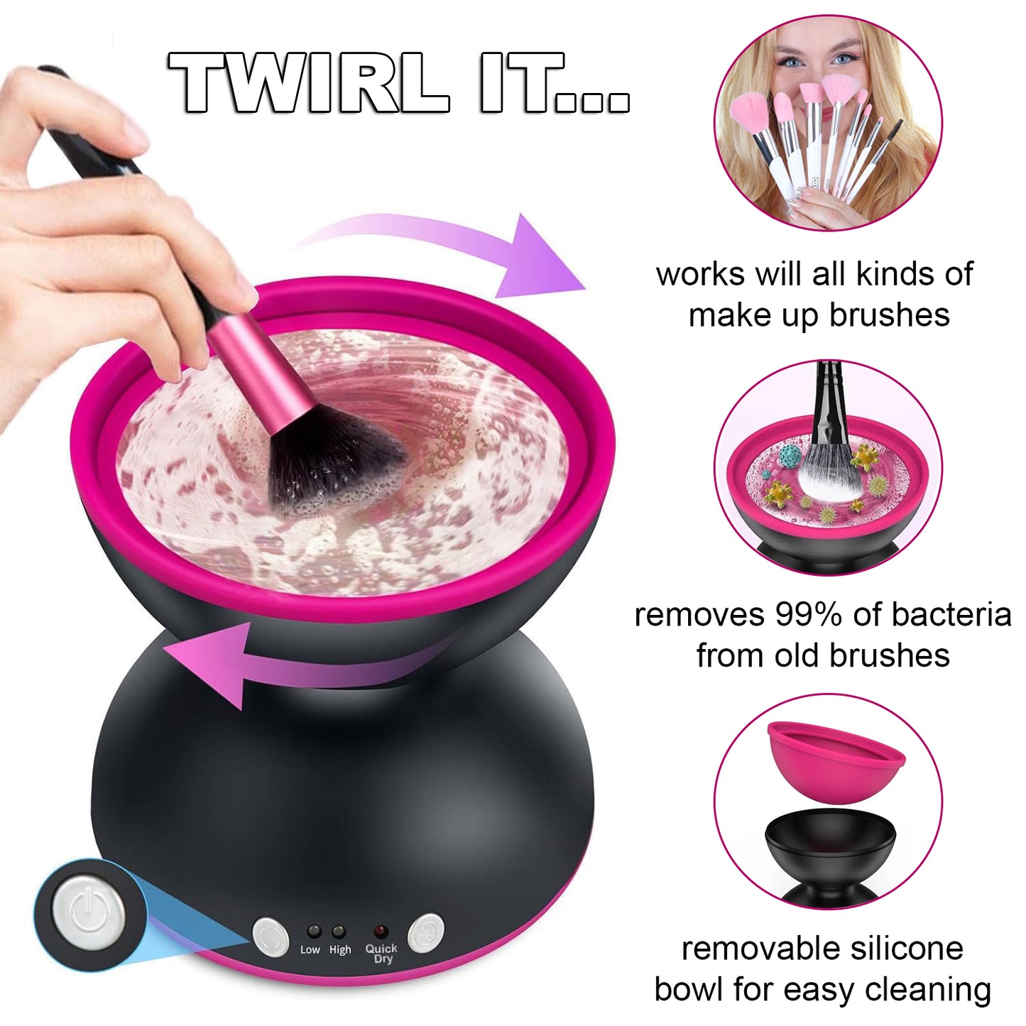 Twirl Makeup Brush Cleaner